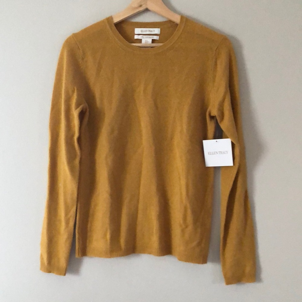 NWT Ellen Tracy 100% cashmere sweater size small